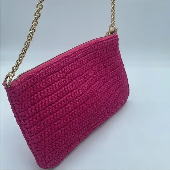 Dolce & Gabana Woven Pink Shoulder Women Bag - Picture 6 of 13